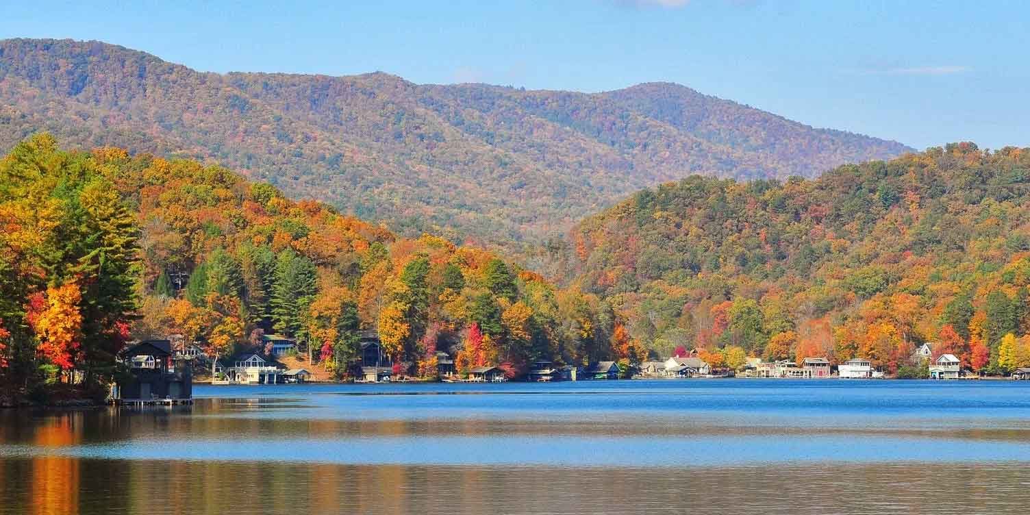 Lake Burton Summer Boating, Fall Colors, Winter Escapes