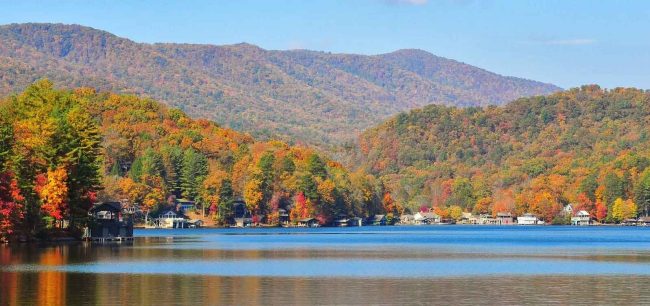 Lake Burton Summer Boating, Fall Colors, Winter Escapes