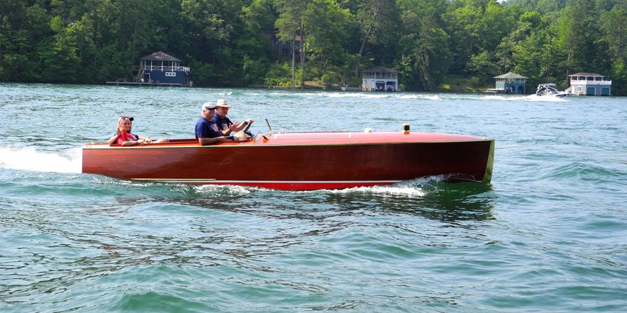 Wooden Boat On Lake Rabun