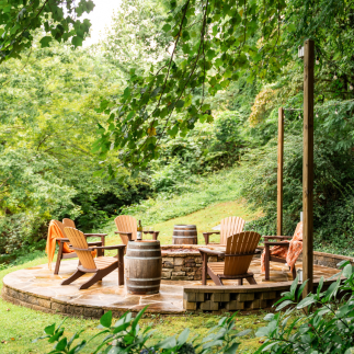 Beechwood firepit garden
