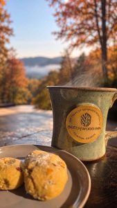 Beechwood Inn Fall Coffee on Porch
