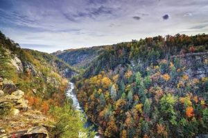 Tallulah Gorge fall overlook
