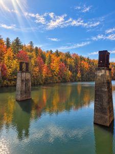 Tallulah River fall color view