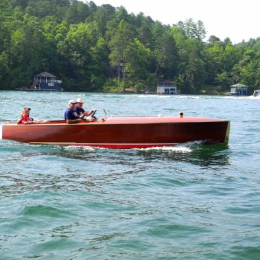 Wooden Boat On Lake Rabun