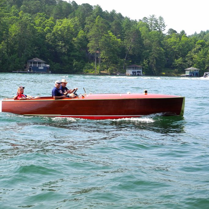 Wooden Boat On Lake Rabun