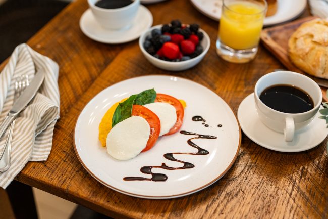 Beechwood Inn Breakfast Caprese Eggs